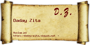 Daday Zita névjegykártya
